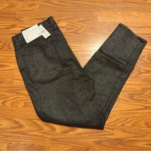 LOFT Black Sparkly Skinny Jeans Sophisticated Style